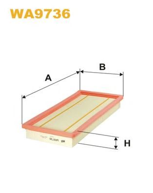 WIX FILTERS wa9736 -  Воздушный фильтр